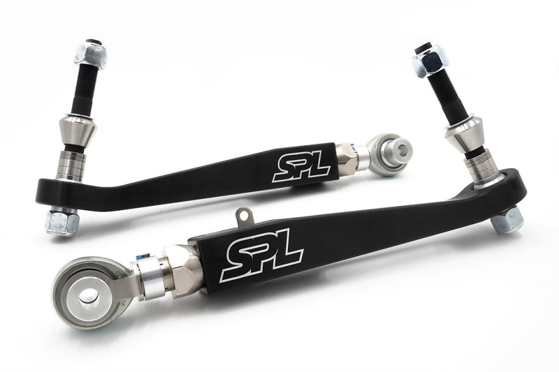 BMW M4 Lower Control Arms - Front - SPL Parts - Adjustable, AWD, Electroless Nickel Plated, Blue Anodized Titanium Hardware - Blue - `22-`27